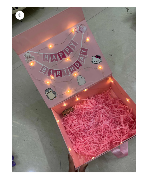Luxury gift box with lights (add products worth 1000/- atleast because the box is big in size)