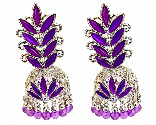 Traditional Purple Jhumka