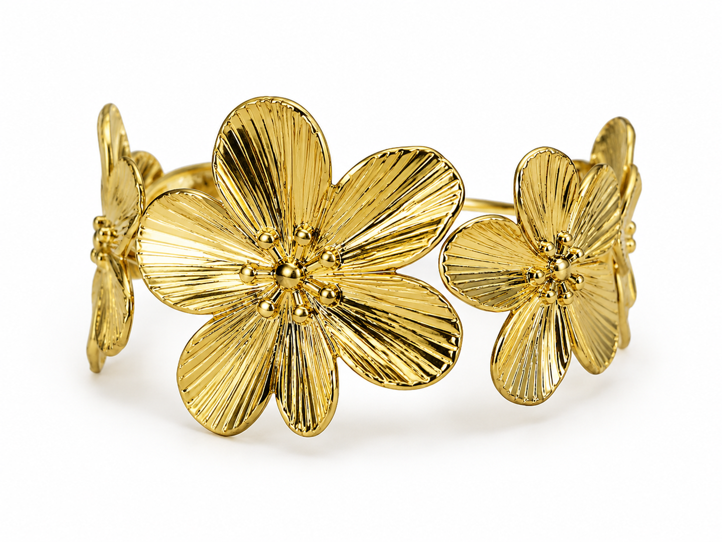 Flower Cuff Bracelet (KADA)