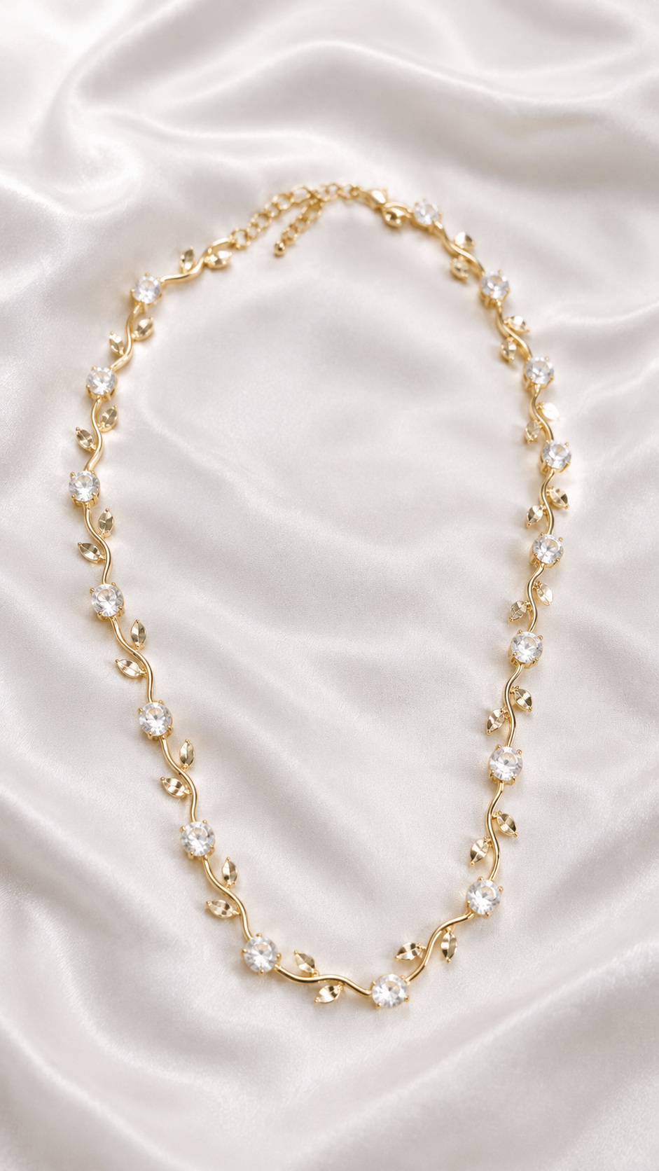 Aqua Tulip Necklace for Women | Anti Tarnish Gold Plated Floral Necklace
