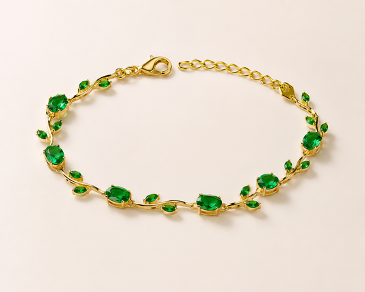 Minimal Red Anti Tarnish Daily Wear Bracelet