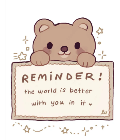 Reminder bear card