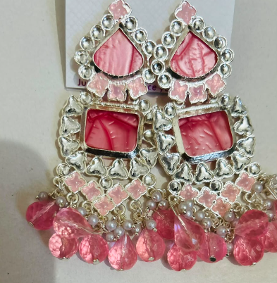 Chandani jhumka (Pink)