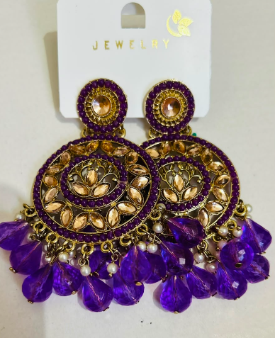 traditional kundan earrings
