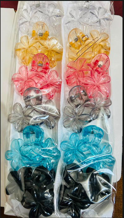 Crystal flower Clip