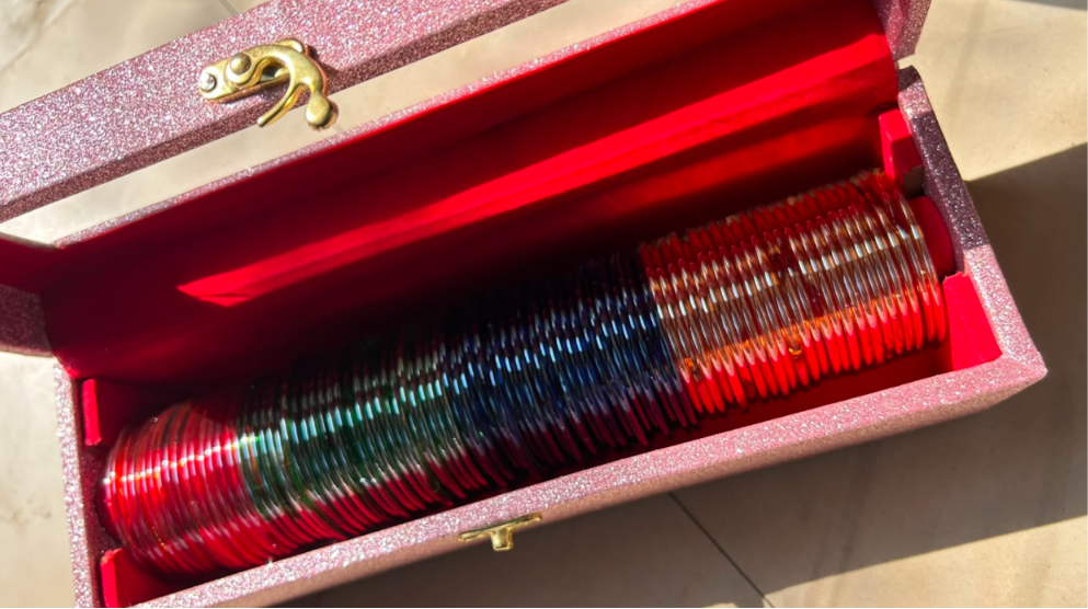 bangle box with (4 dozen bangles)