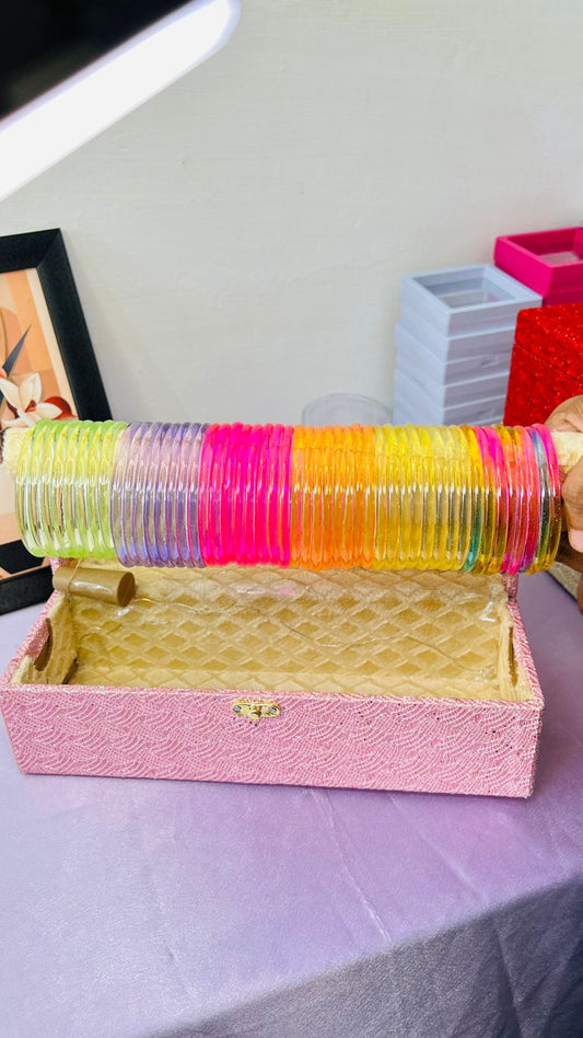 Multi Colour Jelly Bangles Set (48 jelly bangles)