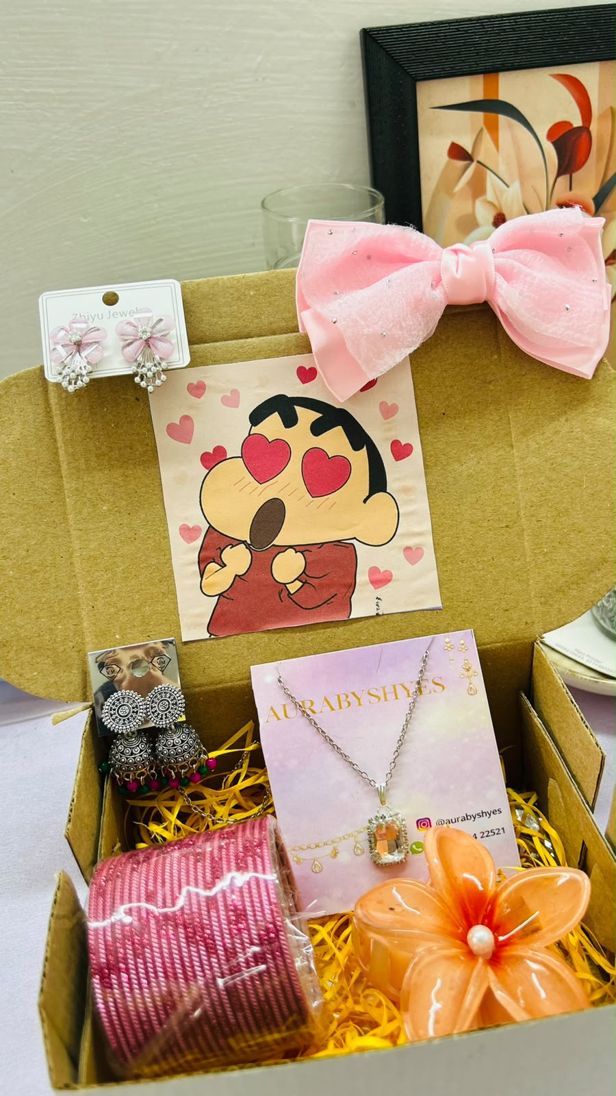 AurabyShyes Mini Shinchan Gift Hamper | Cute Gift Box for Girls | ₹199